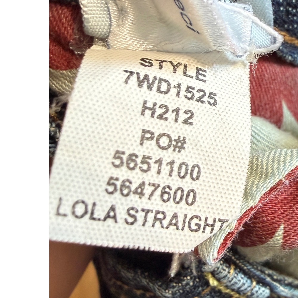 Lucky Brand Lola‎ Straight Jeans Size 8/29 Dark Wash Excellent Mid Rise Festival - Picture 8 of 8